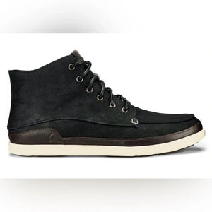Olukai Nalukai Kapa men's black canvas chukka shoe, size 9.5